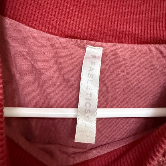 Fabletics Burgundy Women's Crew Neck Sweater - Picture 2 of 3